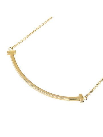 Tiffany & Co. Tiffany & Co. T Smile Necklace, 18K Yellow Gold, for Women. (view 1)