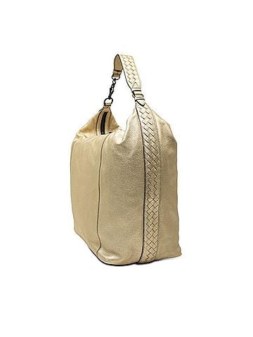 Bottega Veneta Bottega Veneta One-Shoulder Bag, Gold Leather, Women's. (view 2)