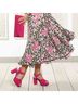 Sole Bliss 100% Suede Pink Heels Size 11 - photo 3