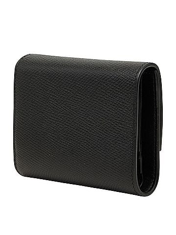 Céline Celine Small Trifold Wallet, Compact, Black Grained Calf Leather, Women's. (view 2)