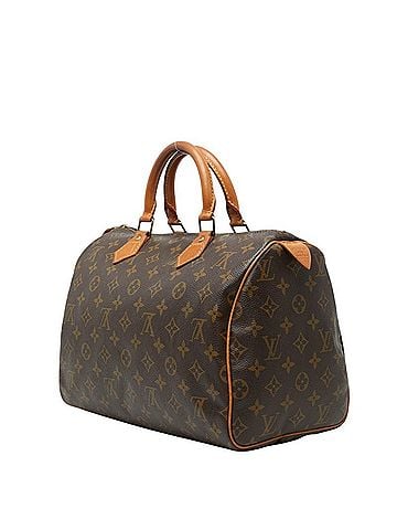 Louis Vuitton Louis Vuitton Monogram Speedy 30 Handbag Mini Boston Bag Travel M41526 Brown Leather Women's LOUIS VUITTON (view 2)