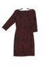 Talbots Floral Red Black Casual Dress Size L - photo 5