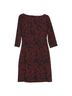Talbots Floral Red Black Casual Dress Size L - photo 2