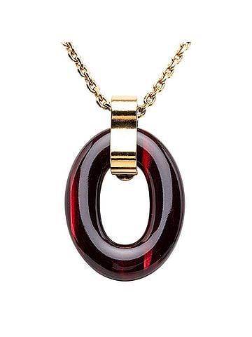 Louis Vuitton Louis Vuitton Pendant Gimme Crew Necklace M66419 Gold Purple Plated Women's LOUIS VUITTON (view 2)