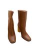 Marina Rinaldi Color Block Brown Yellow Ankle Boots Size 9 1/2 - photo 2