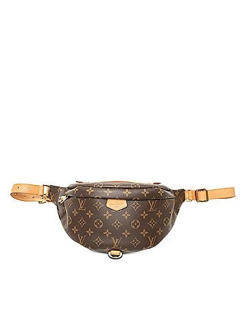 Louis Vuitton Louis Vuitton Monogram Bum Bag Body Waist M43644 Brown Leather Women's LOUIS VUITTON (view 1)