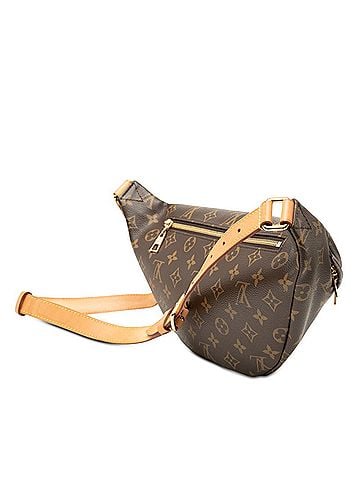Louis Vuitton Louis Vuitton Monogram Bum Bag Body Waist M43644 Brown Leather Women's LOUIS VUITTON (view 2)