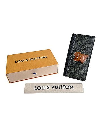 Louis Vuitton Louis Vuitton LOUIS VUITTON Long Wallet, Bi-fold Portefeuille Brazza NM, Monogram Canvas, M81807, Dark Green (view 1)
