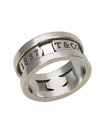 Tiffany & Co. Tiffany & Co. 1837 Element Open Sterling Silver Ring (SV925) for Women. (view 2)