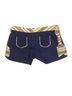 Judith March 96% Cotton 4% Lycra 100% Polyester Solid Blue Shorts Size L - photo 2