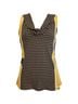 Calvin Klein Print Yellow Black Sleeveless Blouse Size M - photo 1