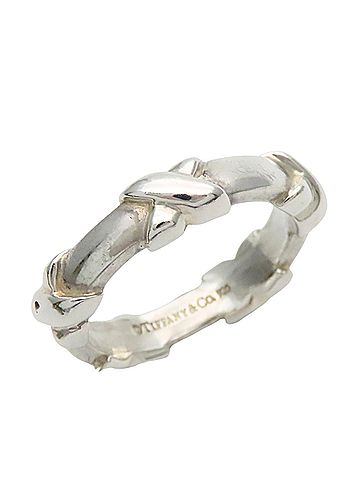 Tiffany & Co. Tiffany & Co. Signature Cross Ring, SV925 Silver, Women's Ring. (view 2)
