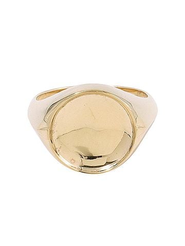 Bottega Veneta Bottega Veneta Oval Signet Ring, SV925 Silver Metal, 763202. (Bottega ring) (view 1)