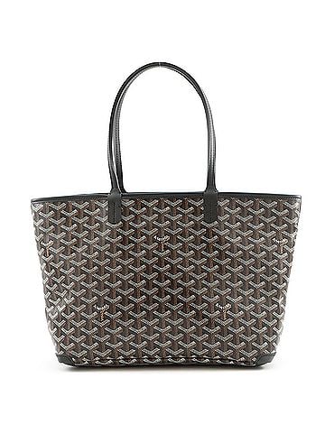 Goyard Goyard Artois PM Tote Bag, Leather, ARTOISPMLTY01CL01P, GOYARD, Black, Herringbone Pattern, Handbag (view 1)