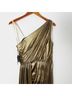 Mac Duggal 100% Polyester Solid Gold Cocktail Dress Size 8 - photo 5