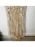 Mac Duggal 100% Polyester Floral Tan Cocktail Dress Size 14 - photo 4