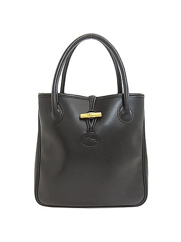 Longchamp Longchamp Logo Leather Handbag for Women (view 1)
