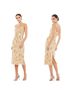 Mac Duggal 100% Polyester Gold Tan Cocktail Dress Size 2 - photo 1