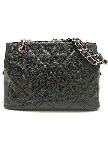 Chanel CHANEL Petite Timeless Tote Bag PTT Matelassé A18004 Caviar Leather Black Women's 253902 (view 1)