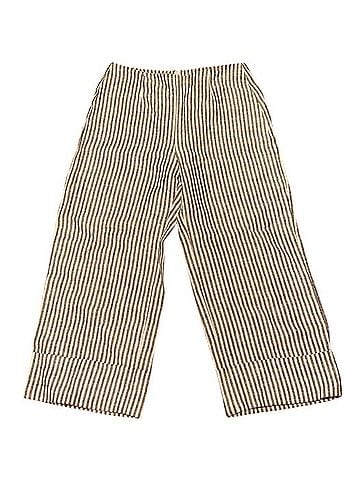 Reformation High Rise Striped Cuffed Cropped Culottes Pant Casual Pants (view 1)