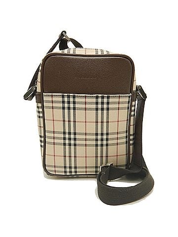 Burberry BURBERRY Shoulder Bag, Canvas x Leather, Nova Check Pattern, Brown, Women's, 253899 (view 2)