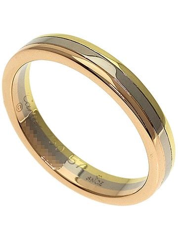 Cartier Cartier Three-Color #57 Ring - 18K Yellow Gold/18K White Pink Gold Women's CARTIER (view 1)