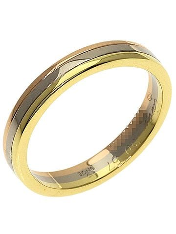 Cartier Cartier Three-Color #57 Ring - 18K Yellow Gold/18K White Pink Gold Women's CARTIER (view 2)