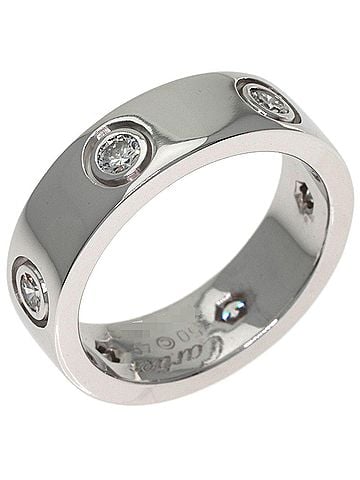 Cartier Cartier Love Ring, Full Diamond, 18K White Gold, Women's Ring (CARTIER) (view 2)