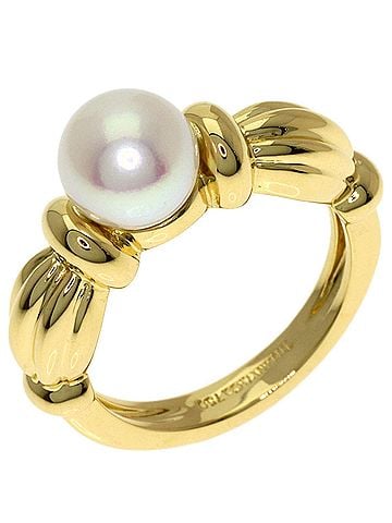 Tiffany & Co. Tiffany & Co. Pearl Signature Ring, 18K Yellow Gold, Women's. (view 2)