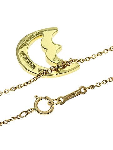 Tiffany & Co. Tiffany & Co. Crescent Moon Necklace, 18K Yellow Gold, Women's. (view 2)