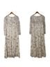 Mac Duggal 100% Polyester Floral Gray Ivory Cocktail Dress Size 18 - photo 2