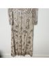 Mac Duggal 100% Polyester Floral Gray Ivory Cocktail Dress Size 18 - photo 5