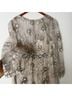 Mac Duggal 100% Polyester Floral Gray Ivory Cocktail Dress Size 18 - photo 4
