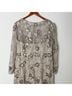 Mac Duggal 100% Polyester Floral Gray Ivory Cocktail Dress Size 18 - photo 9