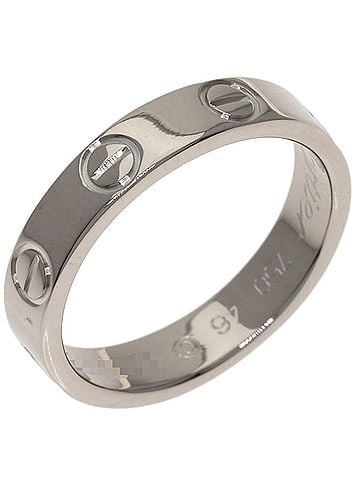 Cartier Cartier Mini Love Ring #46, 18K White Gold, Women's (view 2)