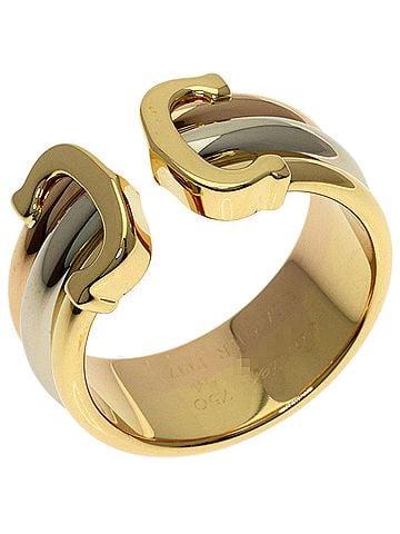 Cartier Cartier 2C Ring #54, Ring, 18K Yellow Gold/18K White Pink Gold, Women's, CARTIER (view 2)