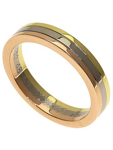 Cartier Cartier Three-Color Ring #48, 18K Yellow Gold/18K White Pink Gold, Women's. (view 1)
