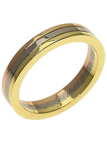 Cartier Cartier Three-Color Ring #48, 18K Yellow Gold/18K White Pink Gold, Women's. (view 2)