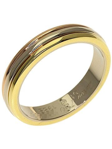 Cartier Cartier Three-Color #51 Ring - 18K Yellow Gold/18K White Pink Gold Women's CARTIER (view 2)