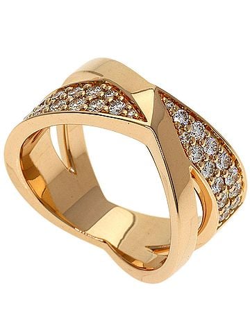 Tiffany & Co. Tiffany & Co. Atlas X Diamond Ring, 18K Pink Gold, Women's. (view 1)