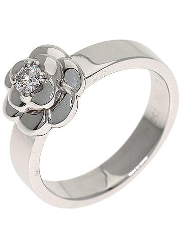 Chanel Chanel Camellia Diamond Ring #47, 18K White Gold, Women's. (view 2)
