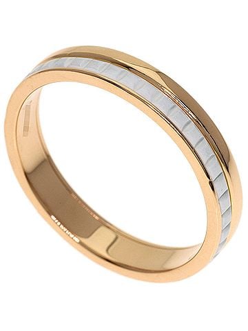 Boucheron Boucheron Quatre White Half Ring #57, 18K Pink Gold, Women's (view 1)