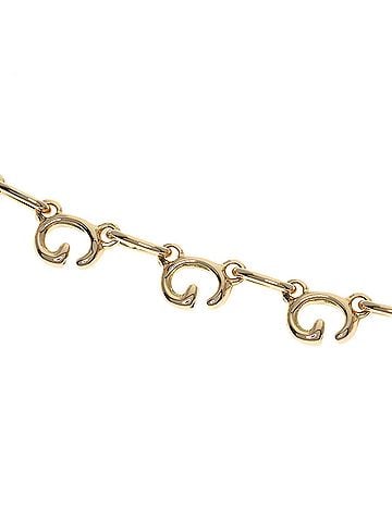 Gucci Gucci G-logo bracelet, 18K yellow gold, women's. (view 2)