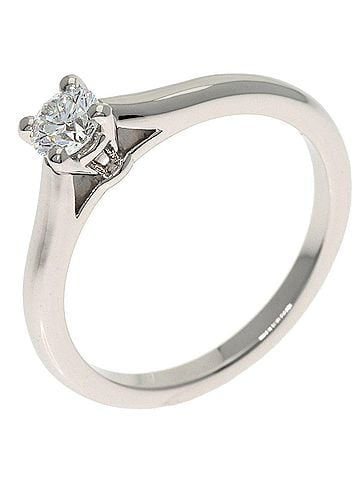 Cartier Cartier Solitaire Diamond E-VVS2-EX #49 Ring, Platinum PT950, Women's (CARTIER) (view 2)