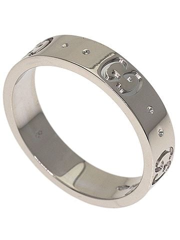 Gucci Gucci Icon #8 Ring, 18K White Gold, Women's (GUCCI) (view 1)