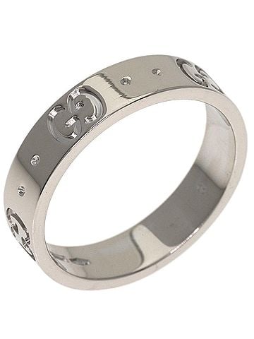Gucci Gucci Icon #8 Ring, 18K White Gold, Women's (GUCCI) (view 2)