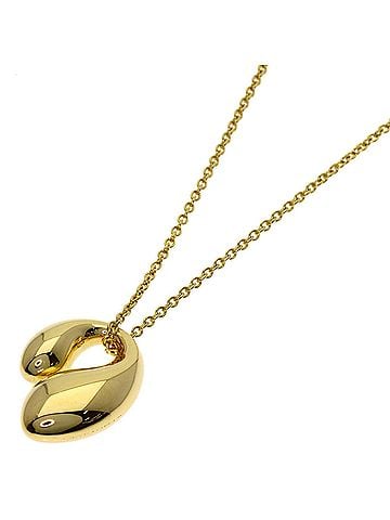 Tiffany & Co. Tiffany & Co. Double Teardrop Necklace, 18K Yellow Gold, Women's. (view 1)