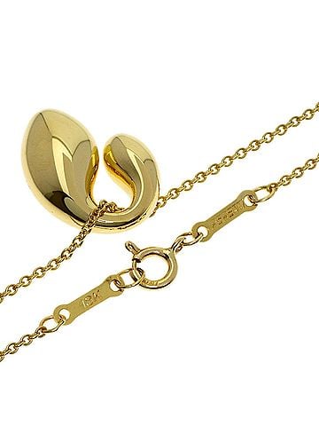 Tiffany & Co. Tiffany & Co. Double Teardrop Necklace, 18K Yellow Gold, Women's. (view 2)