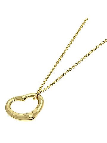 Tiffany & Co. Tiffany & Co. Open Heart Necklace, 18K Yellow Gold, Women's. (view 1)