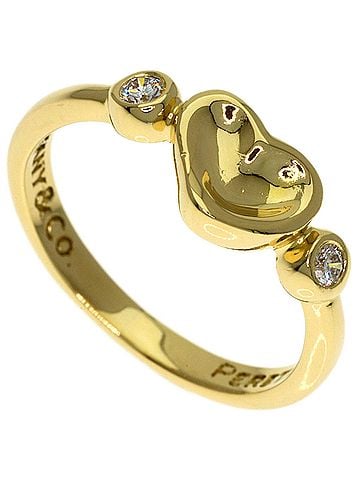 Tiffany & Co. Tiffany & Co. Closed Heart 2-Piece Diamond Ring, 18K Yellow Gold, Women's. (view 1)